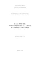 prikaz prve stranice dokumenta Hans Zimmer: Prilagodba dviju skladbi za mandolinski orkestar