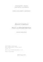 prikaz prve stranice dokumenta a) Život i djelo Paula Hindemita b) Diplomski koncert