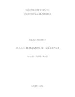 prikaz prve stranice dokumenta Julije Bajamonti: Večernja