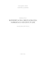 prikaz prve stranice dokumenta Konzervacija i restauracija sarkofaga opatice Ivane