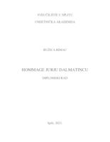 prikaz prve stranice dokumenta Hommage Jurju Dalmatincu